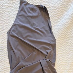 Lululemon Sleeveless Full length Dress Gray Taupe size M